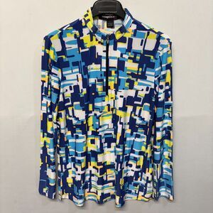 Simplicite by Jamie Sadock 1/4 Zip Long Sleeve Pullover Top Shirt Large C049 -28